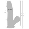 Realistic Dildo Liquid Silicone 19 cm
