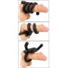 BK bendable cock & ball ring