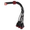 Genuine Leather Roses Whip