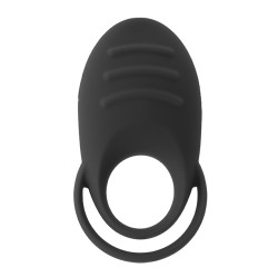 DUAL COCK RING - BLACK