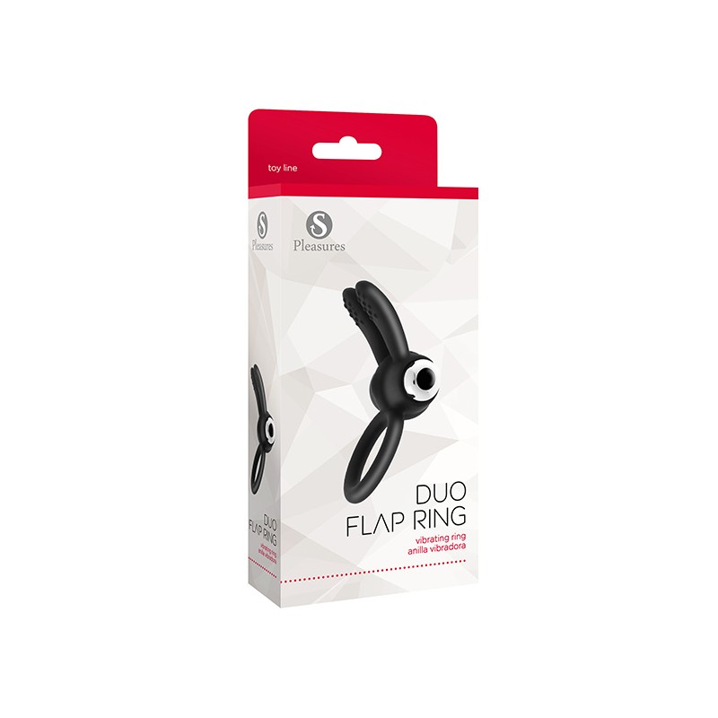 Duo Flap Ring Black