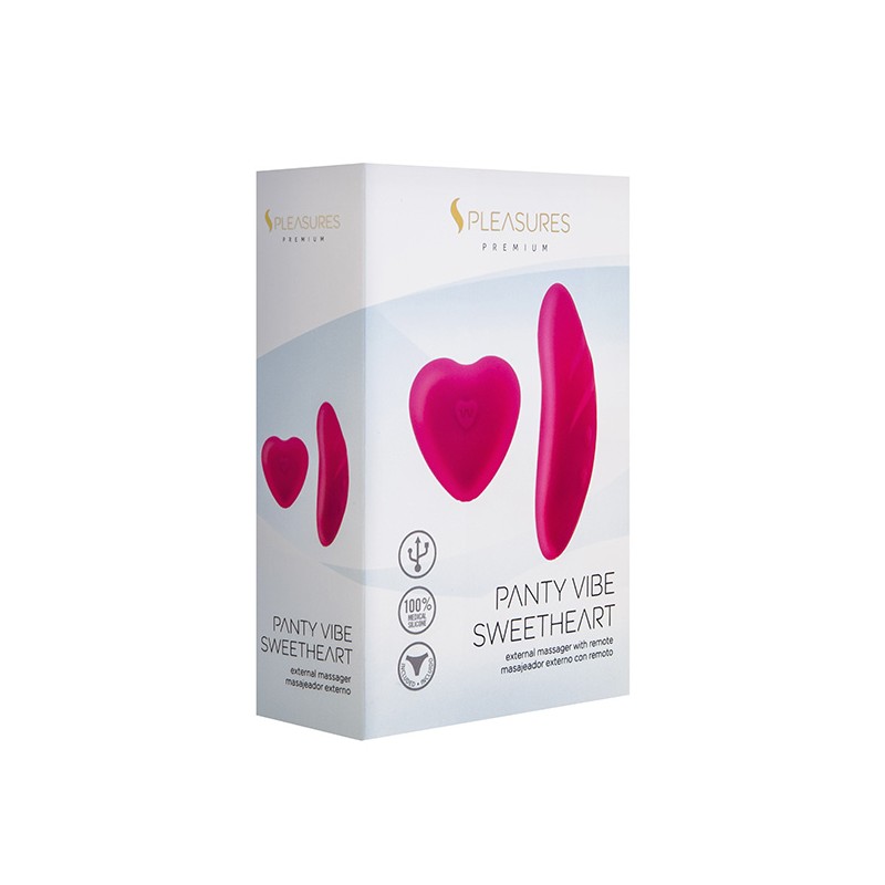 S Pleasures Premium Panty Vibe Sweetheart External Massager Pink