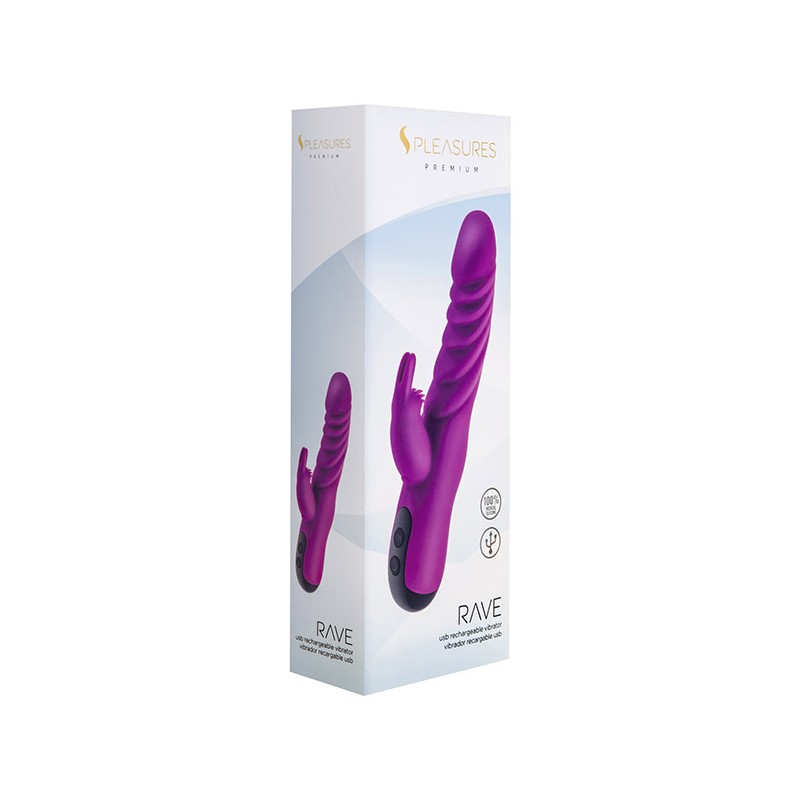 S Pleasures Premium Rave Vibrator Frambuesa