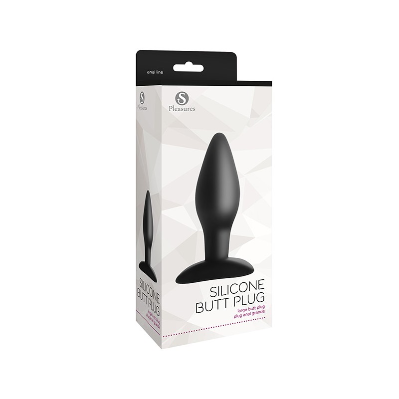 Silicone Butt Plug Large Black