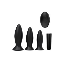 S Pleasures Premium Triplicity Plugs Kit Black