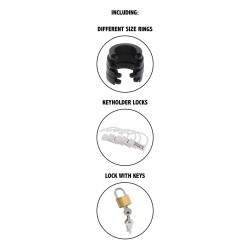 Chastity Cock Cage Silicone Large