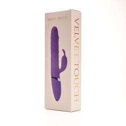 Velvet Touch wibrator silikonowy typ króliczek ładowany usb fioletowy