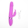 Velvet Touch wibrator silikonowy typ króliczek ładowany usb fioletowy