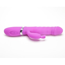 Velvet Touch wibrator silikonowy typ króliczek ładowany usb fioletowy