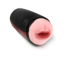 Simple Pleasure masturbator dwustonny końce wagina usta czarny