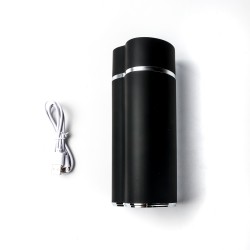 Simple Pleasure masturbator z wibracją wagina cyberskóra ładowany usb  złoty