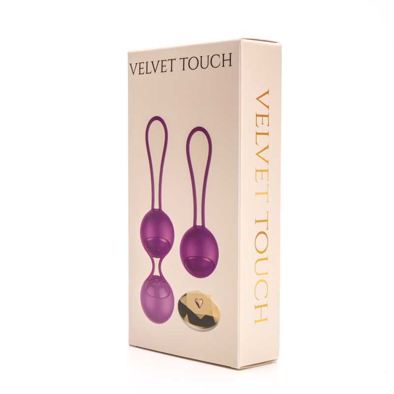 Velvet Touch kulki kegla wibrujące sterowane zdalnie fioletowe