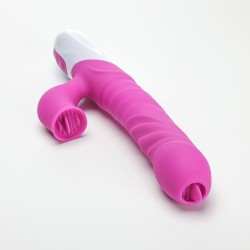 Velvet Touch wibrator silikonowy typ króliczek ładowany usb fioletowy