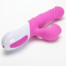 Velvet Touch wibrator silikonowy typ króliczek ładowany usb fioletowy