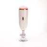 Velvet Touch masturbator z wibracją wagina  cyberskóra ładowany usb biały