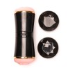 Velvet Touch masturbator dwustonny końce wagina usta czarny