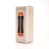 Velvet Touch masturbator z wibracją dwustronny wagina anus  cyberskóra ładowany usb czarny