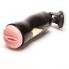Velvet Touch masturbator z wibracją wagina cyberskóra ładowany usb czarny