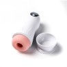 Velvet Touch masturbator z wibracją wagina cyberskóra ładowany usb biały