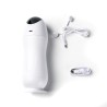 Velvet Touch masturbator z wibracją wagina cyberskóra ładowany usb biały