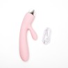 Velvet Touch wibrator silikonowy typ króliczek ładowany usb różowy