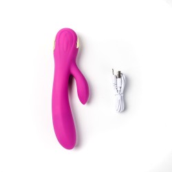 Velvet Touch wibrator silikonowy typ króliczek ładowany usb różowy