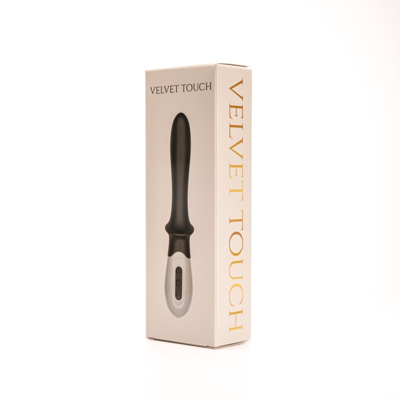 Velvet Touch wibrator silikonowy stymulacja punktu g ładowany usb czarny