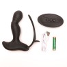 Velvet Touch masażer prostaty z pierścieniami sterowany zdalnie ładowany usb czarny