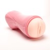 Velvet Touch masturbator pulsacyjny z wibracją oraz efektami dźwiękowymi wagina cyberskóra ładowany usb różowy