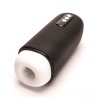 Velvet Touch masturbator z wibracją ssaniem cyberskóra ładowany usb czarny