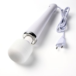 Simple Pleasure masażer kulowy magiczna różdżka zasilany prądem biały