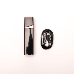Velvet Touch wibrator mini w kształcie szminki ładowany usb czarny