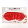 Simple Pleasure maska na oczy satynowa czerwona