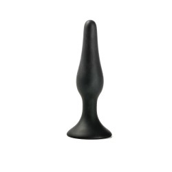 Simple Pleasure korek analny silikonowy czarny smukły długi rozmiar s