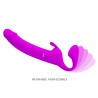 Party Up strap-on wibracje ładowany usb kolor fioletowy Oliver