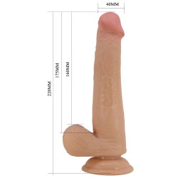 Party Up dildo cyberskóra kolor cielisty 22 cm Tim