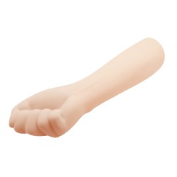 Party Up dildo w kształcie dłoni pięść cyberskóra kolor cielisty Tony