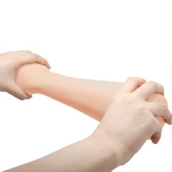 Party Up dildo w kształcie dłoni pięść cyberskóra kolor cielisty Tony
