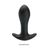 Party Up korek analny wibrujący silikonowy ładowany usb kolor czarny Keith