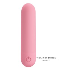 Party Up wibrator mini typ bullet ładowany usb kolor pudrowy różowy Henry