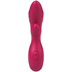 Party Up wibrator silikonowy typ króliczek ładowany usb kolor różowy Dalida