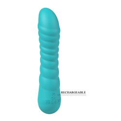 Party Up wibrator silikonowy ładowany usb kolor turkusowy Jaylei