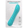 Party Up wibrator silikonowy ładowany usb kolor turkusowy Jaylei