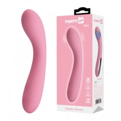 Party Up wibrator silikonowy ładowany usb kolor pudrowy róż John