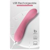 Party Up wibrator silikonowy ładowany usb kolor pudrowy róż John