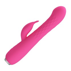 Party Up wibrator silikonowy typ króliczek ładowany usb kolor różowy Eric