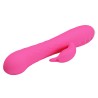 Party Up wibrator silikonowy typ króliczek ładowany usb kolor różowy Eric