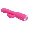 Party Up wibrator silikonowy typ króliczek ładowany usb kolor różowy Eric