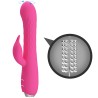 Party Up wibrator silikonowy typ króliczek ładowany usb kolor różowy Eric