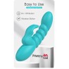 Party Up wibrator silikonowy typ króliczek ładowany usb kolor turkusowy Bryunlun